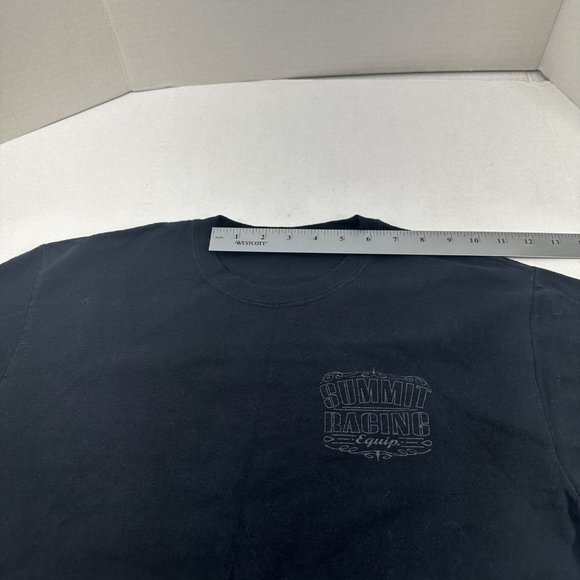 Summit Racing Equipment Men's Size Unknown Tee Shirt Black Preowned - Picture 6 of 11